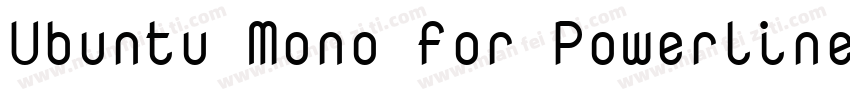 Ubuntu Mono for Powerline BoldForPo字体转换